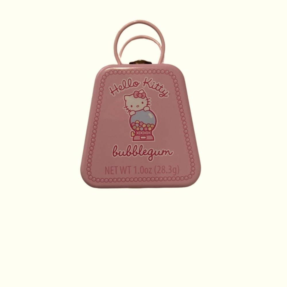 Hello Kitty Bubblegum Tin Purse Shaped with Handles
